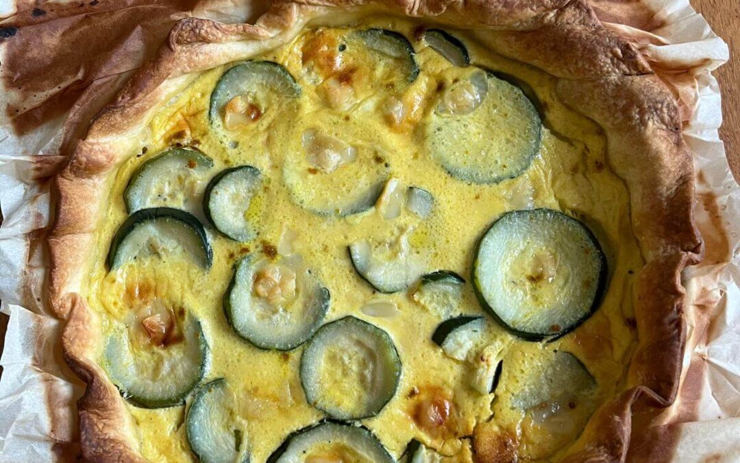 Quiche aux courgettes et chèvre